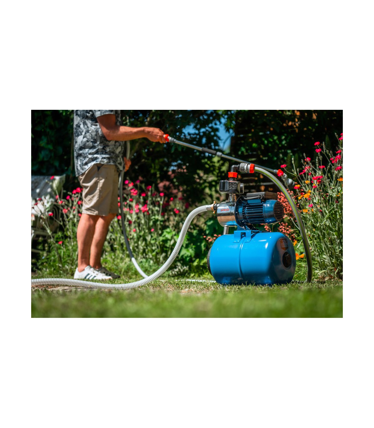 Groupe de surpression avec réservoir Spid'O Classic GC 800I 24H5 : Arroser  mon jardin, pompes Spido