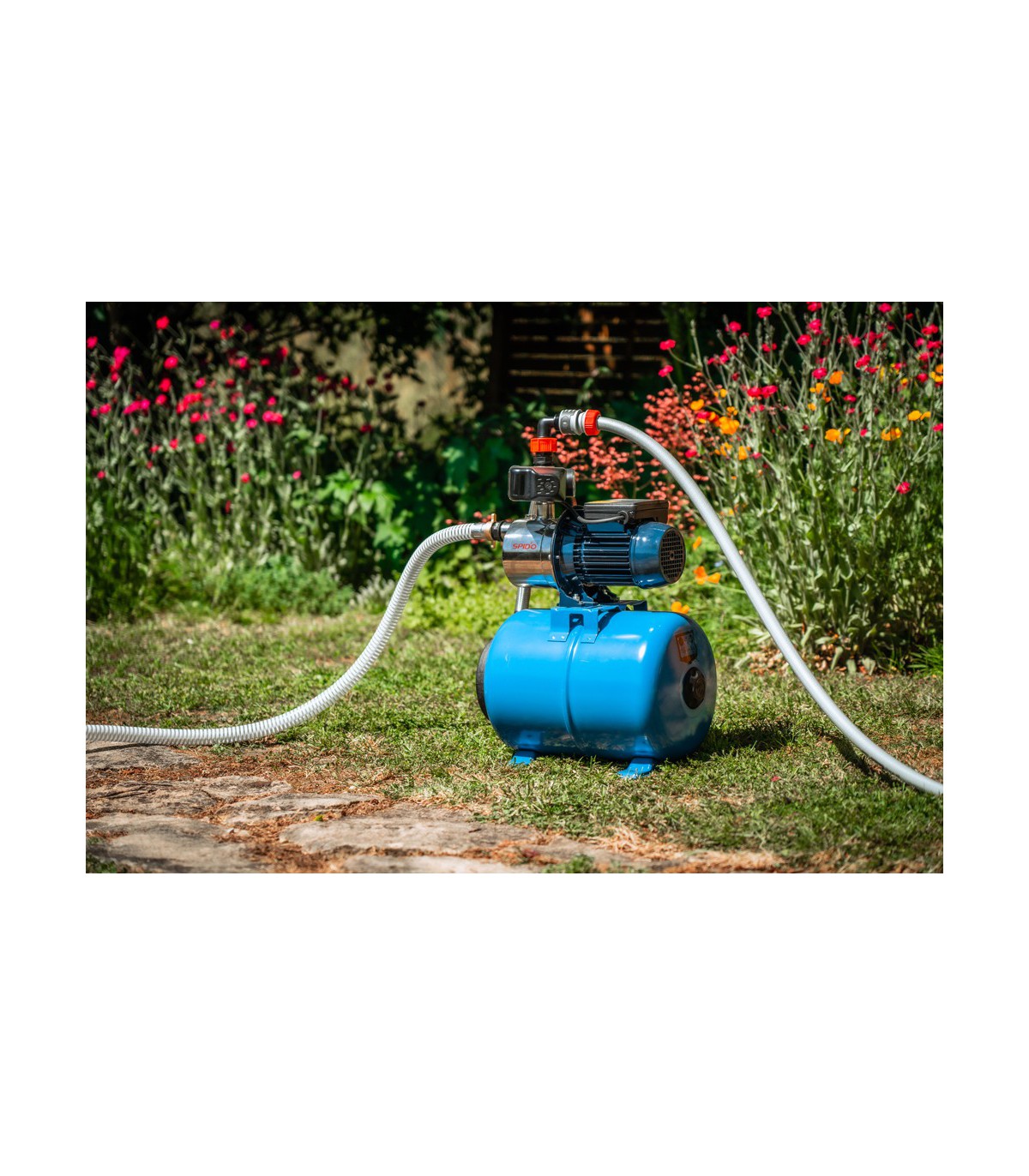 Groupe de surpression avec réservoir Spid'O Classic GC 800I 24H5 : Arroser  mon jardin, pompes Spido