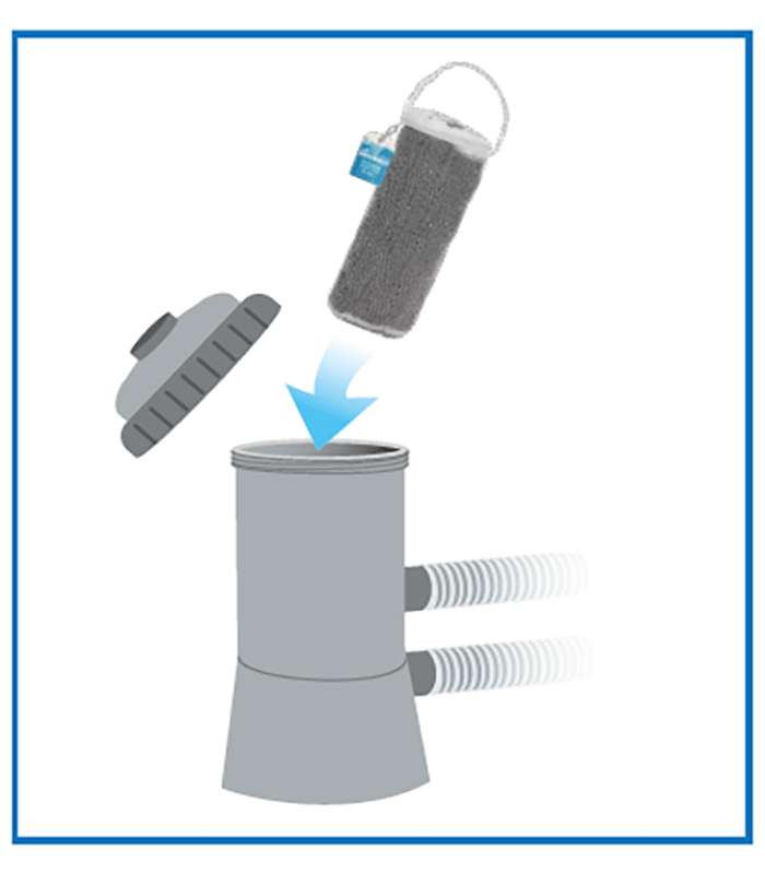 Balles filtrantes black Aqualoon charbon actif - Filtre cartouche 70 g