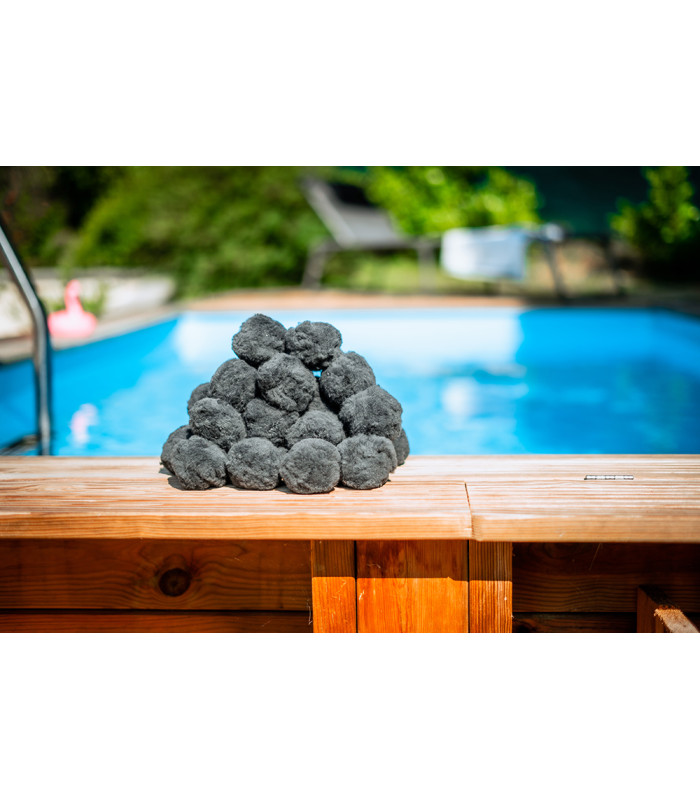 Balles filtrantes black Aqualoon charbon actif - Filtre cartouche 70 g