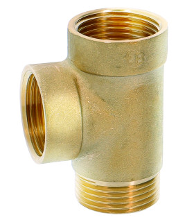 Raccord 3 voies laiton
