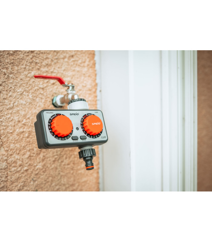 Minuteur d'arrosage 2 boutons