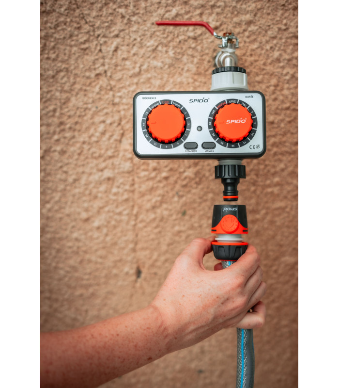 Minuteur d'arrosage 2 boutons