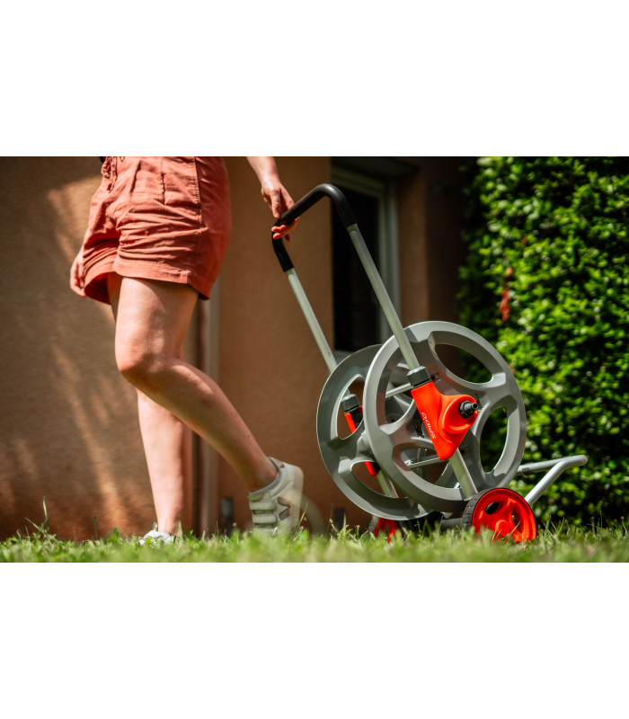 Dévidoir métal sur roues