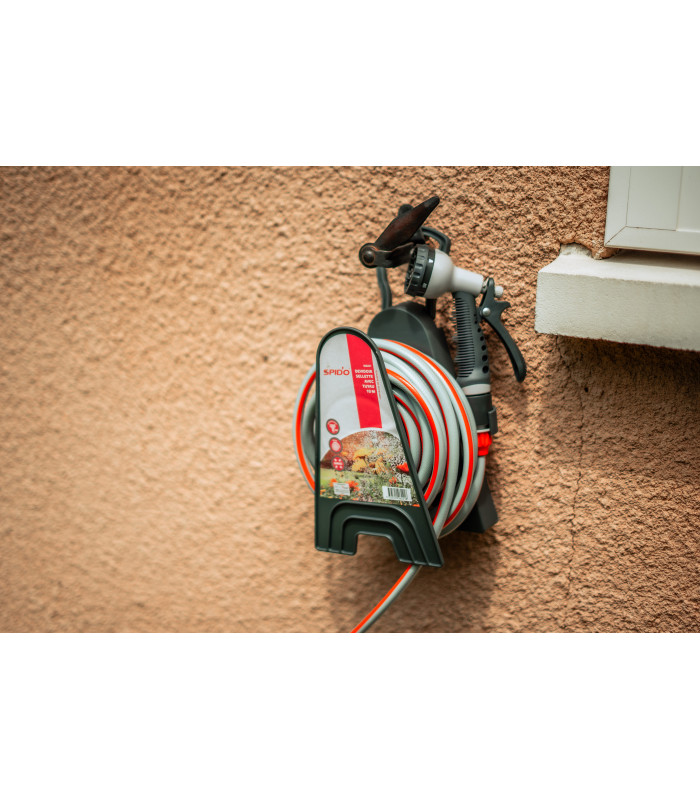 Dévidoir avec tuyau 10 m et accessoires