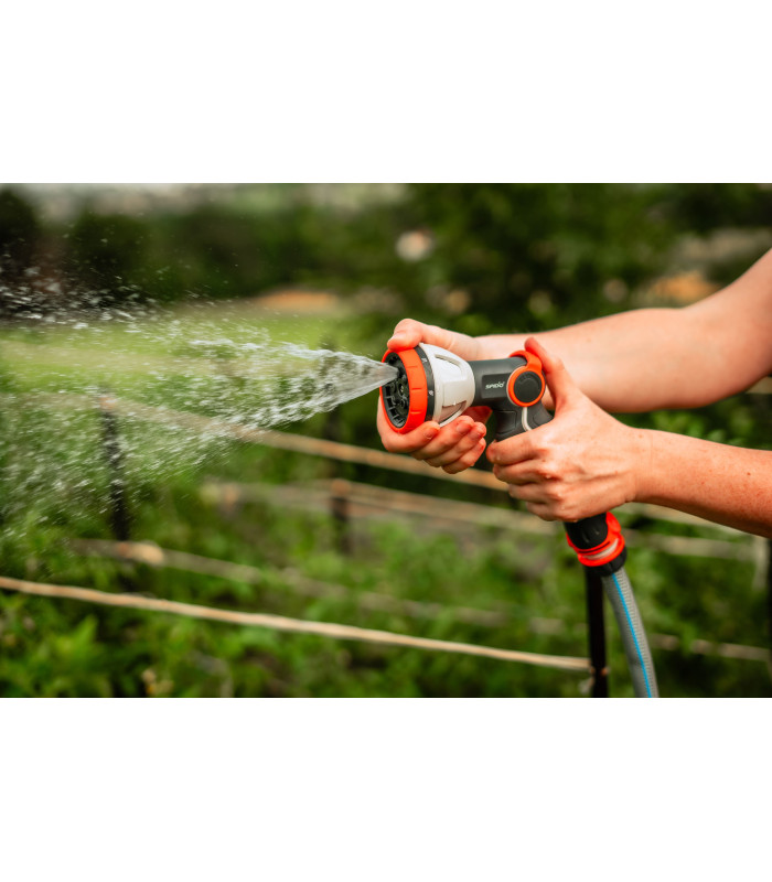 Pistolet d'arrosage métal luxe 8 jets