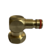 Raccord coudé laiton pour dévidoir F 20/27