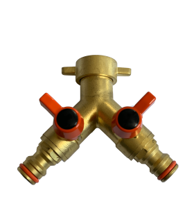 Nez de robinet Y automatique laiton