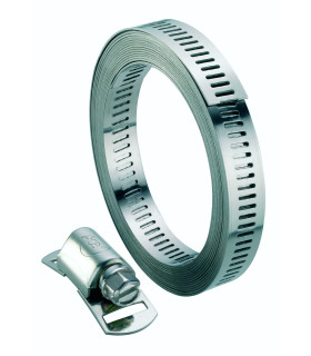 Colliers sur mesure à bande ajourée inox 3 m l 8 8 têtes