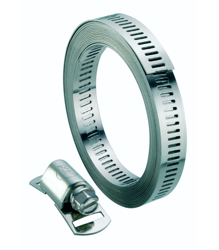 Colliers sur mesure à bande ajourée inox 3 m l 8 8 têtes