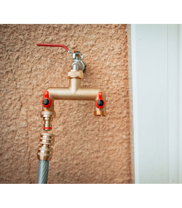 Collecteur laiton 2 sorties