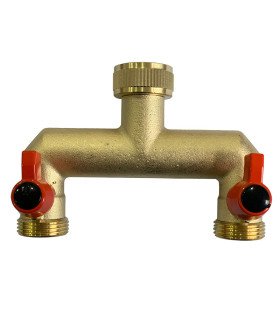 Collecteur laiton 2 sorties