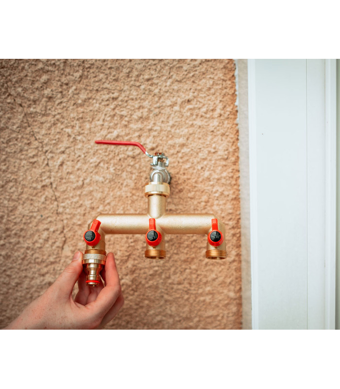 Collecteur laiton 3 sorties