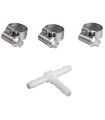 Té plastique Ø 4 mm