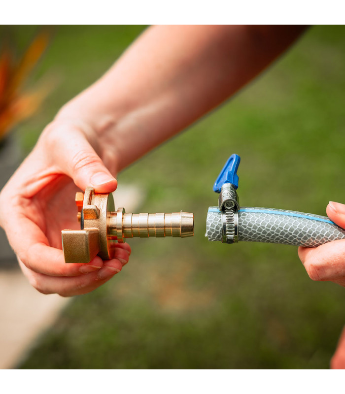 Raccord cannelé express laiton 15 mm