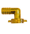 Raccord femelle coudé cannelé laiton 19 mm
