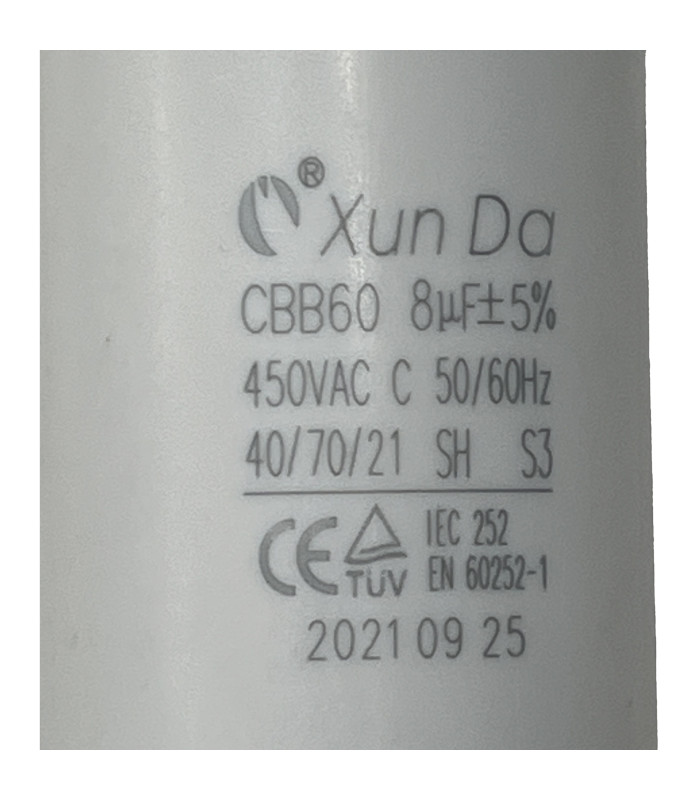 Condensateur à fils 8 µF