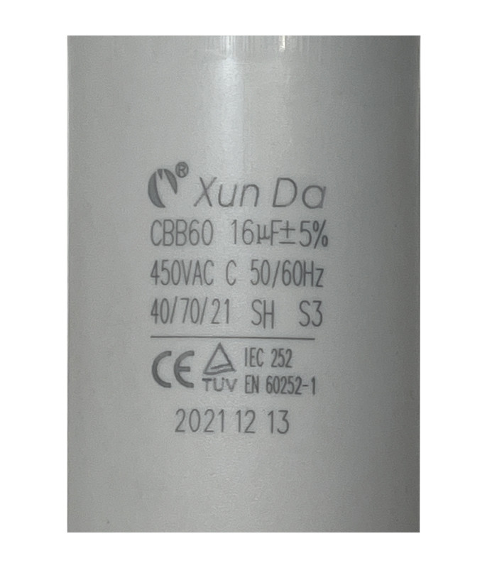 Condensateur à fils 16 µF