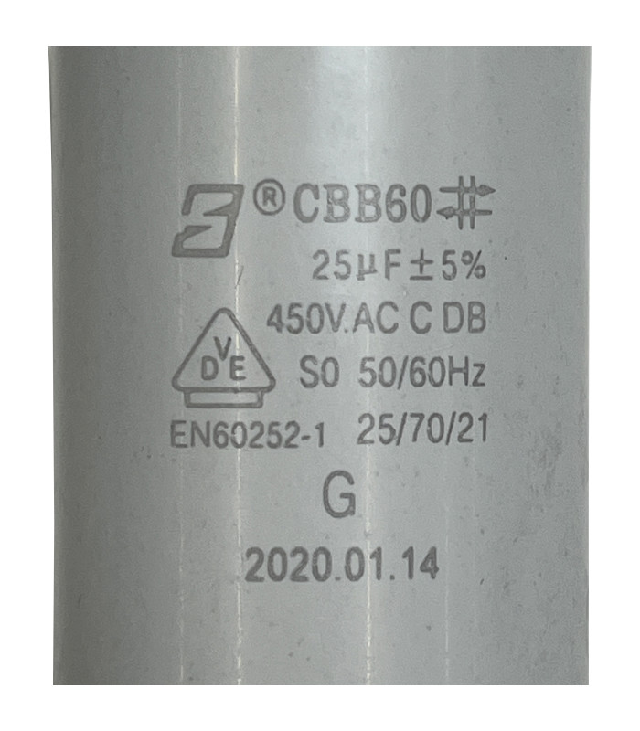 Condensateur à fils 25 µF