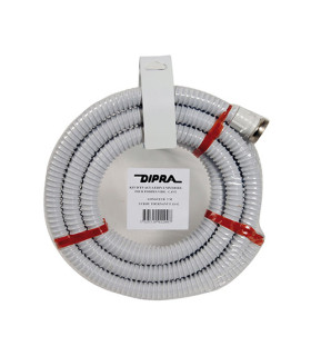 Tuyau d'évacuation en PVC annelé 5 m Ø 25 mm