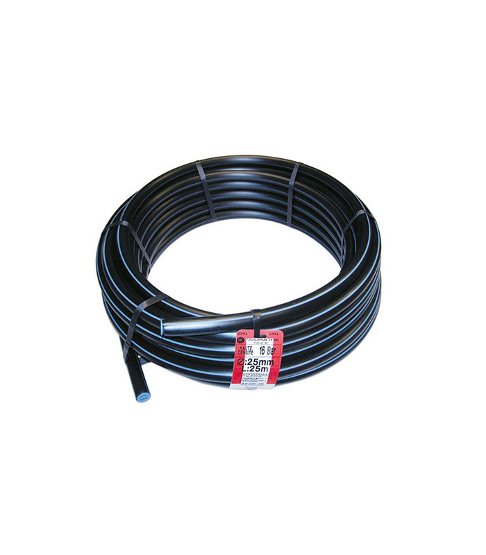 Tuyau polyéthylène pour eaux potables longeur de 10 m et Ø 32 mm