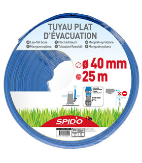 Tuyau plat d'évacuation 25 m Ø 40 mm
