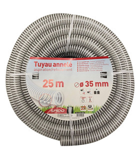 Tuyau en PVC armé souple à spirales  25 m Ø 35 mm