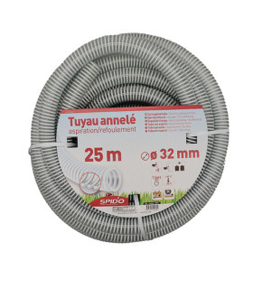 Tuyau en PVC armé souple à spirales  25 m Ø 32 mm