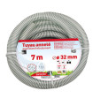 Tuyau PVC armé souple à  spirales 7 m - ∅ 32 mm
