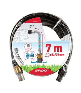 Kit d'aspiration laiton 7 mètres