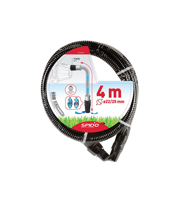 Kit d'aspiration plastique 4 mètres