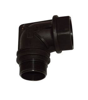 Raccord plastique coudé  à réduction M 33/42 - F 26/34