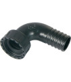 Raccord plastique coudé cannelé F 40/49 - ∅ 40