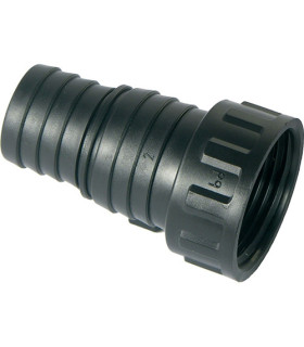 Raccord plastique droit F 26/34 cannelé