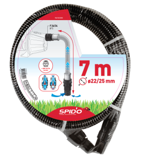 Kit d'aspiration plastique 7 m - ∅ 22 mm