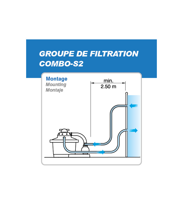 Groupe de filtration Spid'O POOL Combo S-2