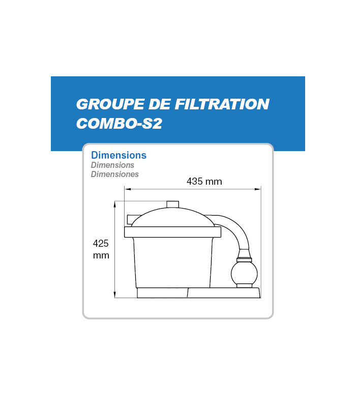 Groupe de filtration Spid'O POOL Combo S-2