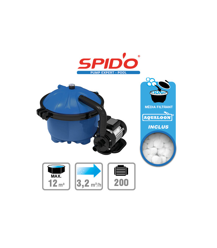 Groupe de filtration Spid'O POOL Combo S-2