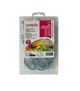 Kit 30 colliers acier zingué