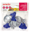 Kit 6 colliers acier zingué avec clé de serrage