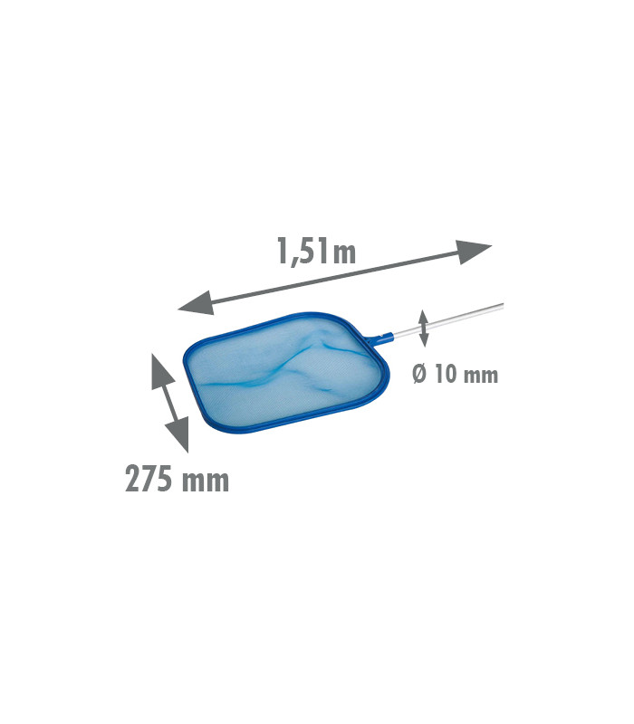 Epuisette de surface pour piscine avec manche de 120 cm