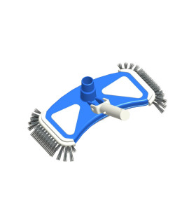 Tête de balai à brosse laterale pour piscine