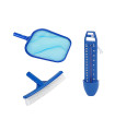 Kit Essentiel Piscine – Épuisette + Brosse + Thermomètre