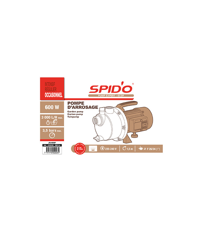 pompe arrosage 600 W