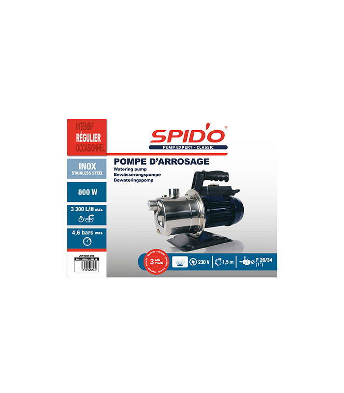 pompe d’arrosage Spid’O JETINOX 800 W