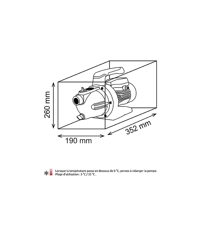 Kit JC-800-P + kit 5m Spid'O Classic avec pompe d'arrosage manuelle